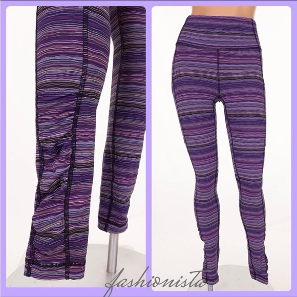 LULULEMON Speed Tight IV Space Dye Twist Ultra Violet Multi Black sz.6 - Picture 4 of 7